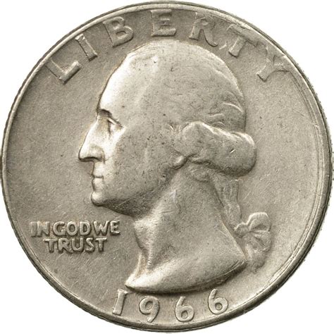 Quarter Dollar 1966 Washington, Coin from United States - Online Coin Club