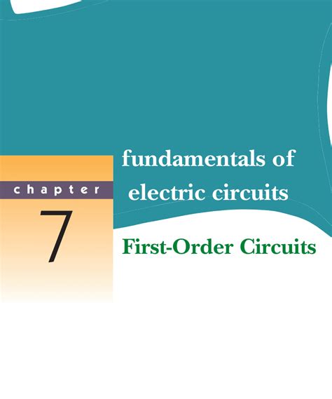 First Order Circuits 的图像结果