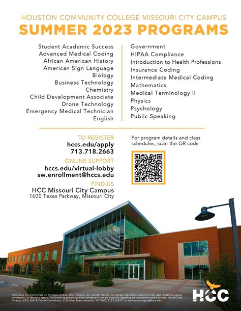 HCC Missouri City Campus offers many summer courses to help you expand ...