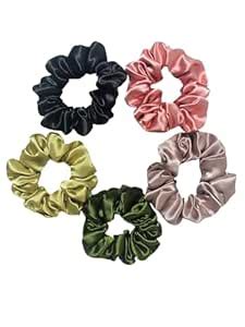 2U2 LUXUARY SATIN SCRUNCHIES for Women/Girls, Same 5 Colours As Pic ...