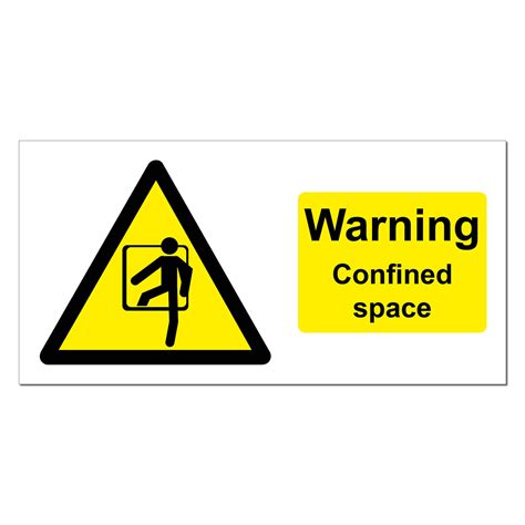 Warning Confined Space Safety Sign | SG World