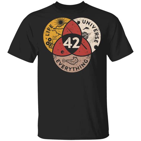 Science 42 Angel Number Life Universe Everything Number 42 T-Shirts ...