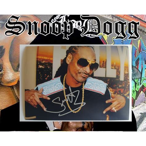 Snoop Dogg Calvin Broadus Jr 5x7 photo signed with proof - Awesome ...