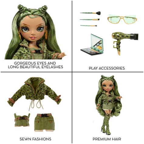 Rainbow High Olivia- Camo Green Fashion Doll. | Ubuy India