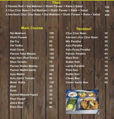 Menu at Amritsari Chur-chur Naan & Chaap, Udaipur