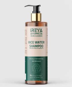 ireya Ayurveda Rice Water Shampoo for hair with Rosehip oil Herbal hair ...