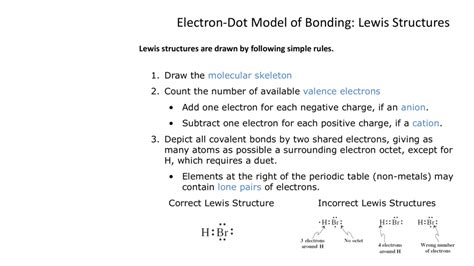 Electron-Dot Model of Bonding: Lewis Structures