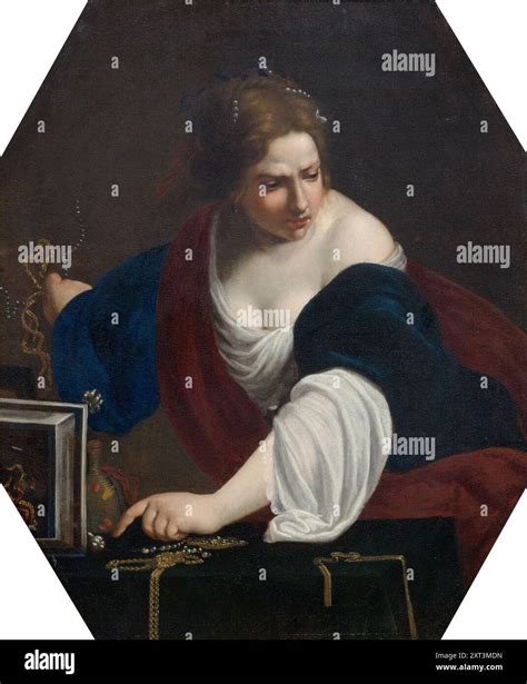 Saint Magdalene, rejecting the symbols of transience, First Half of 17th cen.. Found in the ...