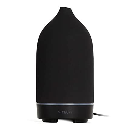 Vitruvi Stone Diffuser, Hand-Crafted Ultrasonic Essential oil Diffuser ...