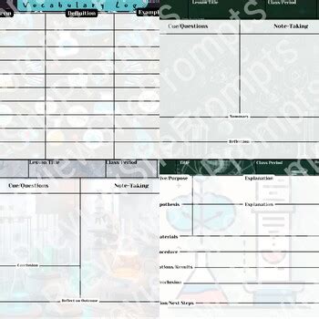 Science Notes Template 的图像结果