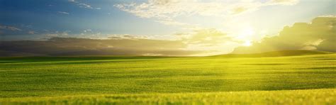 Download wallpaper greens, field, the sky, grass, the sun, clouds, rays ...