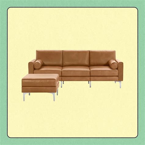 Burrow Nomad Sofa Review: Three-Seat Leather Sofa With Ottoman ...