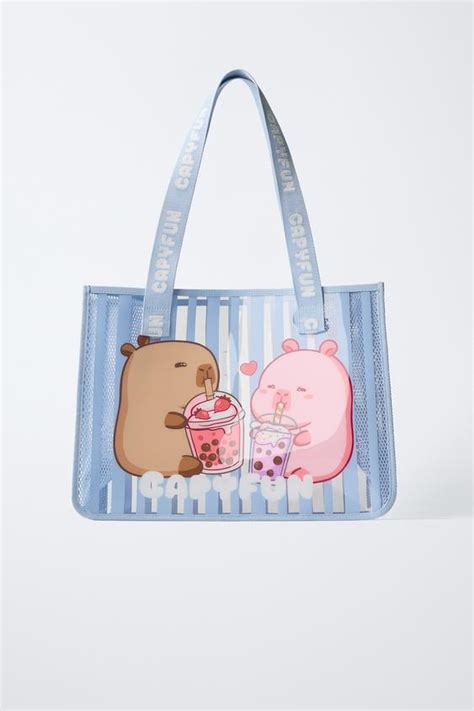 CAPYBARA CAPYFUN © TOTE BAG - Blue | ZARA India