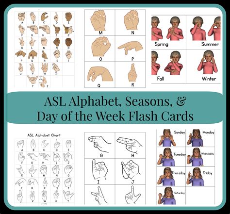 Asl Flash Cards Printable - Printable Calendars AT A GLANCE