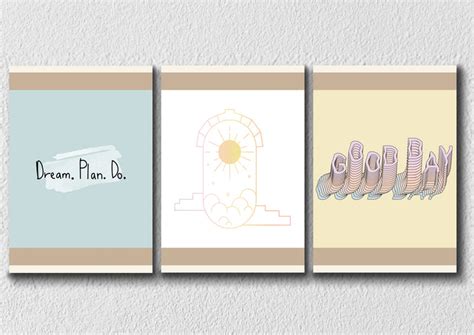 Motivational Lines Pastel Art , Set Of 3 – Myindianthings