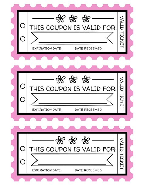 Free Printable Mother's Day Coupon Book | Coupon book diy, Mother's day ...