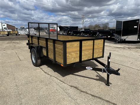 New 2026 AMO 5x10 Woodside Landscape Trailer W/LED Lights & Spring ...