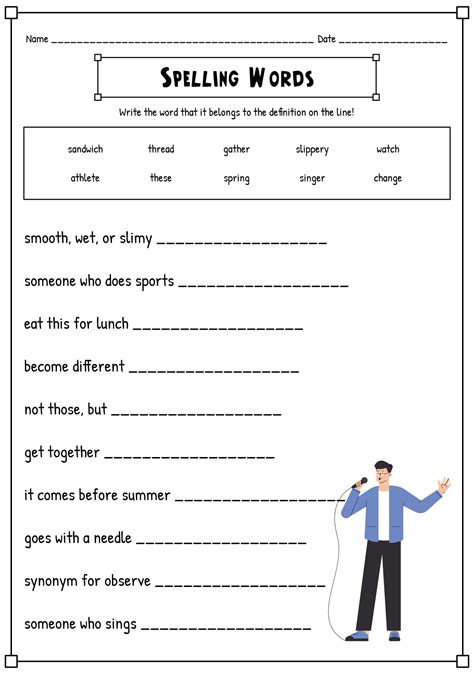 11 4th Grade Spelling Worksheets Printable - Free PDF at worksheeto.com
