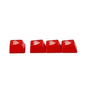 Mechkeeb Love Heart OEM Profile Keycaps 1.6mm Thickness Backlit Shine ...