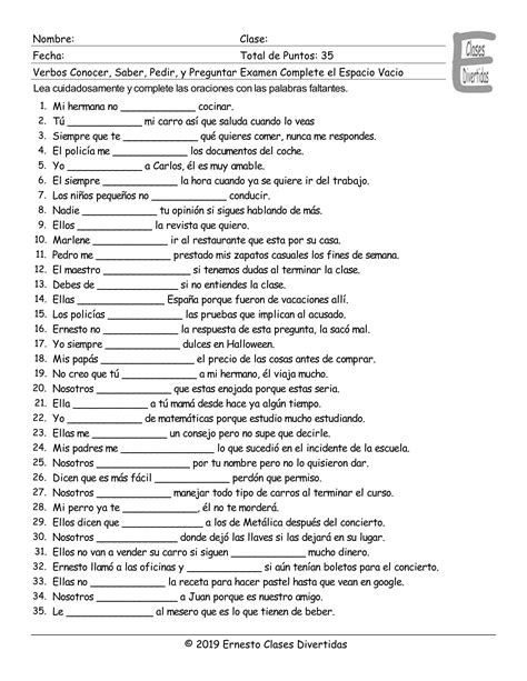 7th Grade Spanish Worksheets | Spanish worksheets, Complex sentences ...