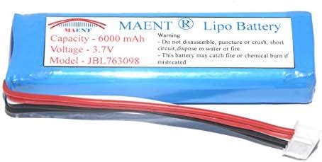 Maent 1Pcs Protected 3.7V 6000Mah Premium Lithium Polymer Rechargeable ...