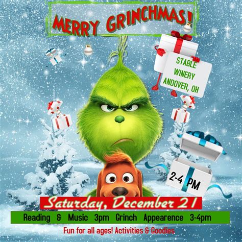 Annual Grinchmas Party!, 5961 State Route 7, Andover, OH, 21 December ...