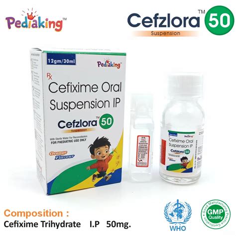 Cefzlora 50 Dry Syrup | Cefixime 50mg/5ml | Pediatric Antibiotic