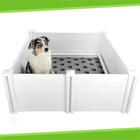 Large 45x45 Dog Whelping Box with Washable Pad, Durable PVC, Puppy ...
