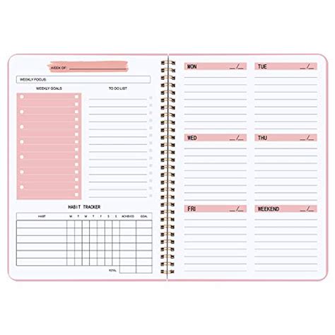 Buy Weekly Planner Undated Planner Book with To-Do List ,Weely Goals ...