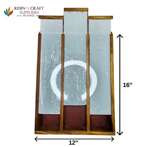 16 x 12 Inch With MDF & ACRYLIC cover 3 Partition Teakwood (3 Sections ...