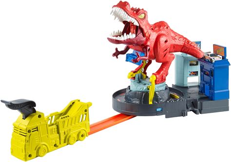 Hot Wheels T-Rex Rampage Track Set , Works With Hot Wheels City Sets ...