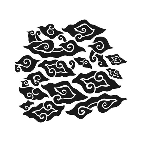 Indonesian megamendung batik heritage element vector design | Premium ...