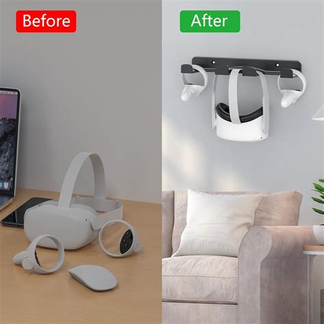 Buy HomeMount VR Wall Mount Storage Stand Hook-for Meta/Oculus Quest 2 ...
