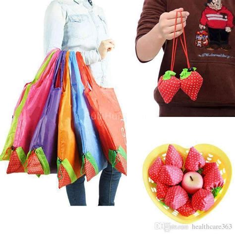 6 Pcs/Set Strawberry Folding Bags - BulkHunt – BulkHunt - Wholesale ...