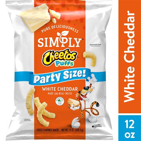 Simply Cheetos White Cheddar Puffs, Party Size, 12 oz - Walmart.com
