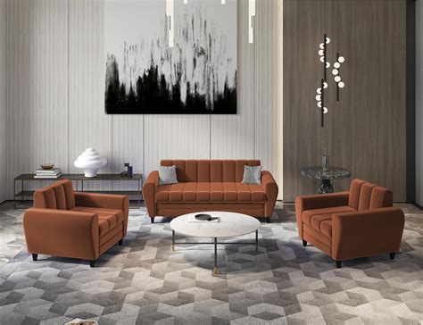 Torque - Bali 3+1+1 Seater Sofa Set for Bedroom Hall (Brown ...