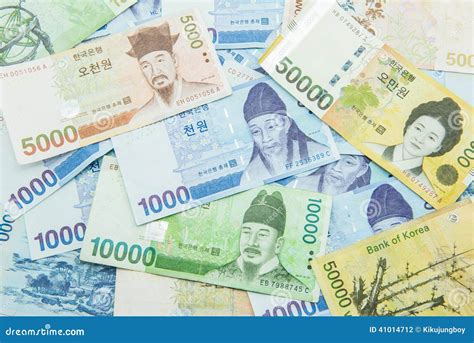 South Korean Won currency stock photo. Image of banknote - 41014712