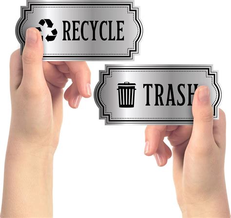 Buy Recycle and Trash Logo Symbol -- Elegant Golden Look for Trash Cans ...