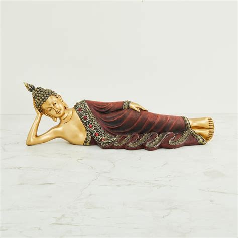 Buy Corsica Alpana Polyresin Sleeping Buddha Figurine from Corsica by ...