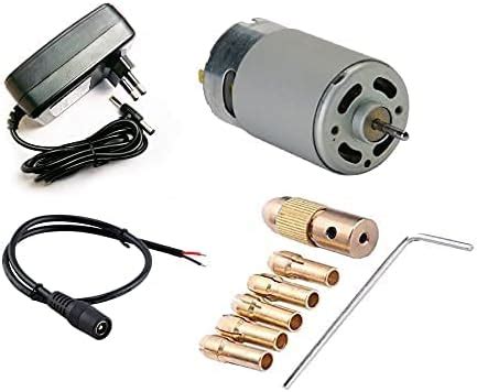 Electronic Spices 12v Dc Rs-555 Brushed Motor Combo 4.5v To 35v Dc Pwm ...