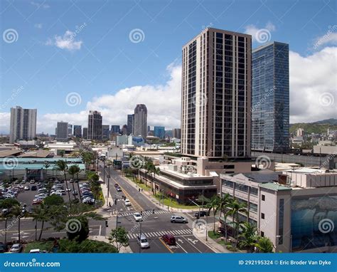 Aerial View of Honolulu City Editorial Stock Image - Image of panoramic, travel: 292195324