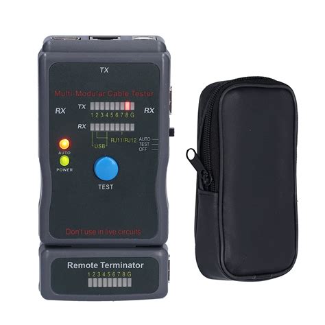 DEWIN Network Cable Tester, Network Line Tester RJ45 RJ11 USB BNC Coaxial Wire Line Finder ...