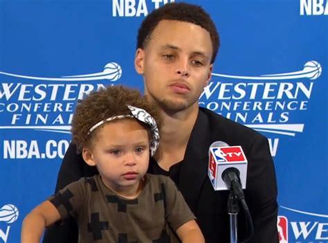 See Stephen Curry's Adorable Daughter Take Over His Press Conference