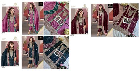 415 Ziaaz Designs Chinon Embroidery Work Pakistani Salwar Suits – Kavya ...