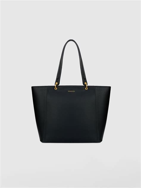 Buy Black Carmin Tote Bag Online - Miraggio