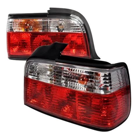 Spec-D Tuning E36 3 Series Red & Clear Tail Lights - India | Ubuy