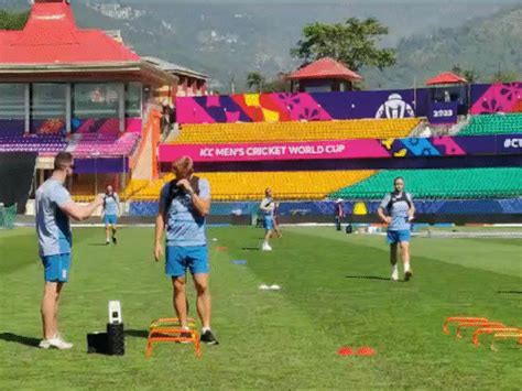 Dharamshala ODI World Cup England Bangladesh Match Updates. Player Practice