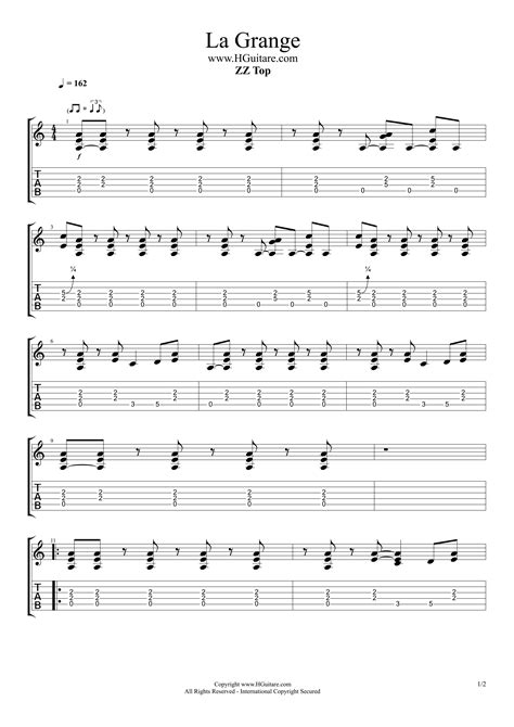 Apprendre La Grange de ZZ Top à la guitare - HGuitare