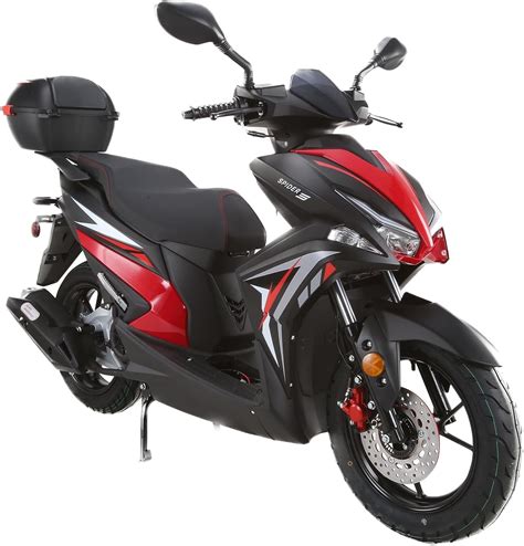 Vitacci Spider 200 EFI Gas Powered Moped Scooter for Adults - Black - Walmart.com