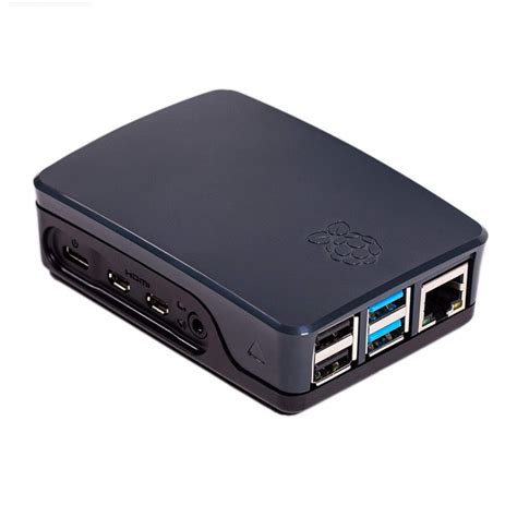 Official Raspberry Pi 4 Case-Black-Grey buy online at Low Price in ...